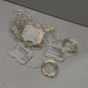 4 Pack 100 LED Fairy Lights Battery Operated with Remote, 33FT Waterproof Twinkle Lights with Timer & 8 Modes, Fairy String Light Outdoor Indoor for Bedroom Classroom DIY Christmas Decor (Warm White)