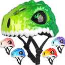 Toddler Kids Bike Helmet,3D Dinosaur Helmets for Boys Girls Infant/Baby to Children 1/2/3/4/5/6/7/8 Years Old Lightweight Adjustable Multi-Sports Bicycle Scooter Skateboard Skating Cycling