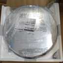 TETOTE Bathroom Mirror Cabinet 30 x 30 Matte Silver Gray Round Bathroom Medicine Cabinet with Mirror Adjustable Shelves Farmhouse Wall Mirror with Storage Surface Mounted