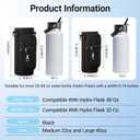 RRegeny Water Bottle Holder with Strap for Hydroflask 32oz 40oz, Carrier Sling Bag with Phone Pocket Water Bottle Sleeve for Men Women Hiking Camping Travelling