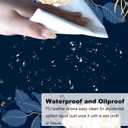 2 x Flowers Plants Mouse Pads for Desk,Premium Textured Large Mouse Pad for Women with Non-Slip Rubber Base, Pink Gold Design Mouse Mat with Stitched Edge Desktop Protection Mat for Computers Laptop