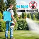SideKing Battery Powered Backpack Sprayer 3.2 Gallon, 0-80 PSI Adjustable Pressure Sprayer Compatible with Makita 18V Battery, Electric Sprayer with Wand, 5 Nozzles, 2.0Ah Battery&Charger Included