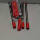 DSV Standard Window Squeegee, 2-in-1 Window Cleaner with 55" Extension Poles, Window Washing Kit, Glass Door Cleaner, Multi-Use Car Windshield Cleaning Tool with Long Handle for High Outdoor Windows