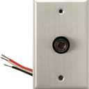 Woods 59409WD Outdoor Hardwired Post Eye Light Control and Wall Plate; Metallic Finish;Silver (Fits standard outlet box)