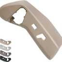 TQPONLY Driver Seat Plastic Trim Cover Panel,Fits Dodge Grand Caravan 2011-2019/Fits 2011-2016 Chrysler Town and Country Left Side Power Seat Switch Control Bezel Shield (Medium Frost Beige)