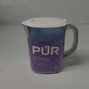 PUR 7-Cup Water Pitcher, 1 Genuine Filter, Cleaner, Great-tasting Water, Dishwasher Safe, Powerful, Faster Filtration, LockFit Cap Design - White