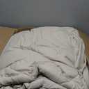 CozyLux King Size Comforter Set Linen - 7 Pieces Bed in a Bag King, Luxury Soft Bed Set for All Seasons, Bedding Set with Down Alternative Comforter, Sheets, Pillowcases & Shams