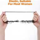 2 PCS Black Heart Thigh Garter Black Lace Garters for Thigh Adjustable Heart Lace Bands Elastic Leg Garters for Women Cosplay Spike Party Music Festival