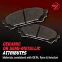 Raybestos MGD1593CH Reliant Brake Pad Set, 1 Pack
