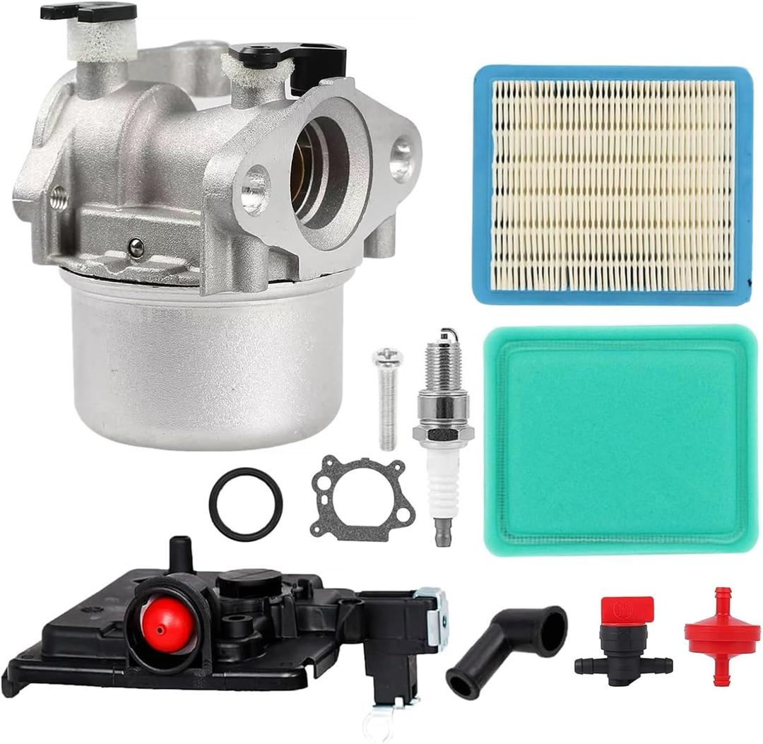 JS36 Carburetor + Air Filter Cleaner Primer Base For John Deere JS63C JS20 JS26 JS25 JS40 JS60 JS35 JS30 JS28 JM26 JM36 JS38 JA60 JS63E 21'' 22'' Lawn Mower w/ 190cc 6.75hp engine