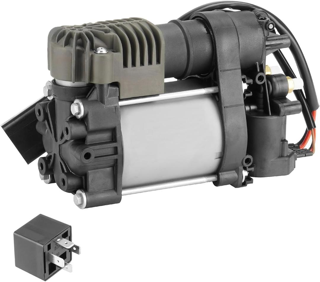 Air Suspension Compressor Pump with Relay Fits for RAM 1500 2013-2018, for Jeep Grand Cherokee WK2 2011-2018