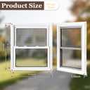 Vinyl Double Hung Sliding Window, 32" x 36" White