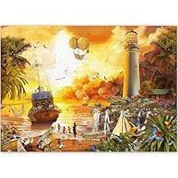QUOKKA 1000 Pieces Puzzle for Adults and Up - Jigsaw Puzzles for Men and Women - Lighthouse Activity for Kids Ages 8-12 and Up - Colourful Game Toy for Family
