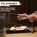 1:18 No Assembly Diecast Display Case with Plastic Base - Acrylic Model Car Display Boxes - Dustproof Showcase for Collectibles Memorabilia (1, 1:18)