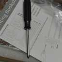 Desktop Bookshelf Organizer, Wood Office Tabletop Book Storage Rack, Tilting Bookcase for Books/CDs/Magazine Display (Black)