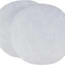 HOMESJUN Set of 2, 95% Feather 5% Down 18" Round Decorative Pillow Insert, 100% Cotton, White, Set of 2