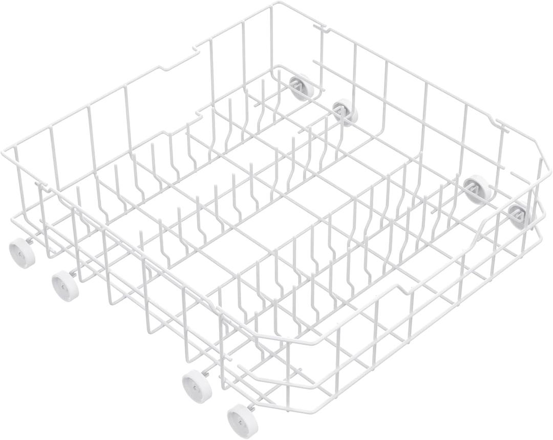 UPGRADED WD28X10384 Lower Rack for GE Dishwasher Rack Replacement Parts,WD28X10384 WD28X10309 WD28X10166 WD28X10165 GLD5660N00SS GLD4560R00SS General Electric GE Dishwasher Bottom Rack Part with Wheel