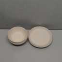 Grow Forward Wheat Straw Kids Plates and Bowls Sets - 8-Piece Unbreakable Dishwasher & Microwave Safe Plastic Plates for Kids - Reusable Non Toxic BPA-Free Dinnerware for Children - Sahara