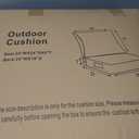 Outdoor Chair Cushion, 22 x 22 Inch Waterproof Deep Seat Patio Cushions Set of 4, Loveseat Cushions for Outdoor Furniture, 4'' Thick Patio Furniture Cushion with Handle Straps,Brick Red