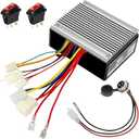 Vevitts Small Brushed Permanent Magnet Electric Motor for E Scooter Drive Speed Control 24V 350W 3000RPM