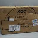 AOC 24 Inch Gaming Monitor FHD 180Hz Fast IPS 0.5ms HDR, 24G51F2