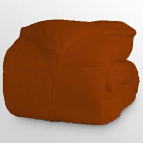 Kanak Bedding 300GSM Down Alternative Comforter, Duvet Insert, Medium Weight for All Season, Fluffy, Warm& Soft_(Cal King/King, Brick Red)