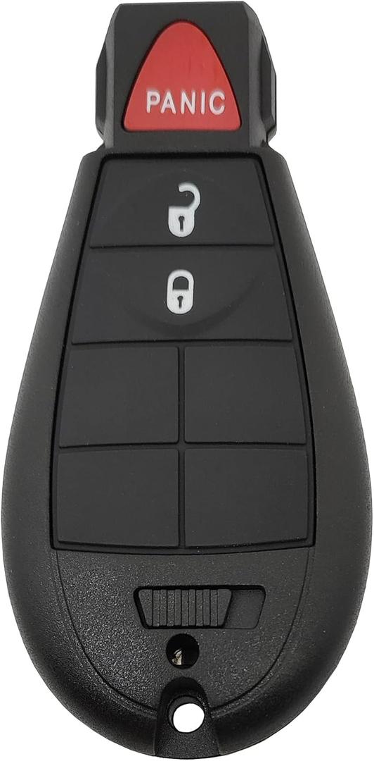 Replacement Key Fob Cover fit for Dodge Ram 1500 2500 3500 Caravan Jeep Grand Cherokee Chrysler Town Country Dodge Durango Grand Caravan Journey Remote Control Key Fob Shell