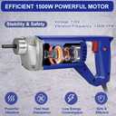Seeutek Handheld Concrete Vibrating Tool - 1500W 6.6ft Electric Concrete Vibrator, 13000VPM Portable Pencil Cement Vibrator for Remove Air Bubble and Mix Concrete, Easy to Use