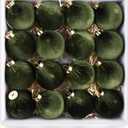 Velvet Ornaments for Christmas Tree Decorations - Moss Green Christmas Ball Ornament for Indoor Holiday Decor - Shatterproof Xmas Bulbs Ornaments 80mm 3.15inch - Pack of 16