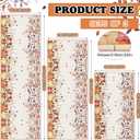 Tinideya Fall Kitchen Rugs Set of 3 Pumpkin Patch Autumn Maple Leaves Kitchen Mats Decor Thanksgiving Farmhouse Floor Door Mat Rug Home Decorations