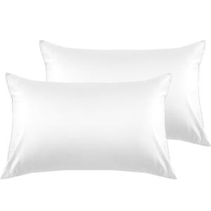 Warmstar 100% Cotton Toddler Pillowcase Set of 2, 600 Thread Count 13x18 Toddler Pillowcases Soft & Breathable, Cotton Travel Pillow Case Cover 13"x 18" with Envelope Closure,White