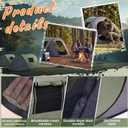2 Pcs Pop-up Camping Tent, 1 Person Outdoor Camping Tent, Windproof, Easy Setup Portable with Carry Bag for Hiking Backpacking, 92.5"L x 35.4"W x 39.3"Hc