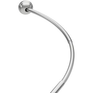 Zenna Home Curved Tension Shower Curtain Rod, Rustproof, Brushed Nickel, 32 to 40 Inches – Adjustable Shower Curtain Rod for Bathroom, Easy No Drill Install – NeverRust Tension Shower Curtain Pole