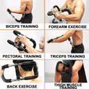 Twister Arm Trainer, 20-60lbs Adjustable Resistance Arm Trainer for Men&Women, Chest Workout Equipment Exercise Equipment for Home, Build Chest Clip Muscle Arm Strength Portable Workout Equipment