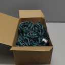 2 Pcs 9' 300 Bulb Christmas Garland String Lights, Incandescent Christmas Connectable Garland Indoor Outdoor Lights for Patio Banisters Columns Xmas Tree Decor (Red/Green Lamps,Green Wire)