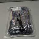 Girls Sequin Dress Halter Formal Pageant Prom Party Graduation Dress with Three Layer Mesh (9-10 Years, Black Multicolor)