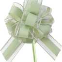 Green 8 PCS Large Pull Bows,Bow for Gift Wrapping,6 inches, Wrapping Christmas, Party Birthday Gift Wedding, Valentine's Day Decorations for Boxes or Flowers