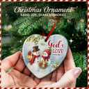 Couple Snowman Ornament 2025  Gods Love Never Melts Tree Decor - Romantic Holiday Keepsake Gift for Married, Couples, Newlyweds, Anniversary Decoration, Home Decor, Xmas Gift Idea for Her
