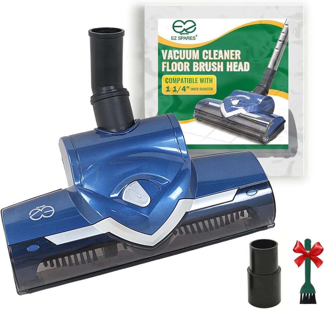 EZ SPARES Universal Vacuum Cleaner Floor Brush Head,Vacuum Cleaner Brush 1 1/4 Inch 32mm,Replacement for Most Vacuum,Hoover Eureka Royal, Rainbow Kenmore,Shop Vac,Christmas Newyear Gift(Blue)