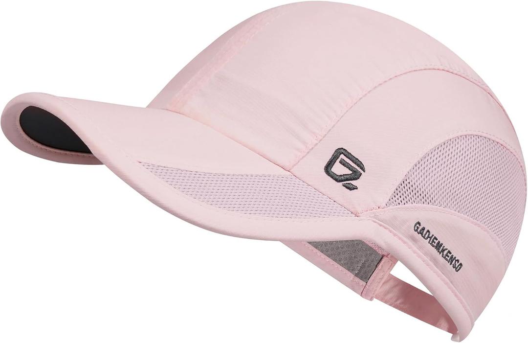 GADIEMKENSD Quick Dry Run Hat Cooling Breathable Mesh (Pink, M)