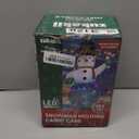 7Ft Christmas Inflatables Snowman Built-in Music Box & Rotating Colorful LED Lights, Christmas Inflatable Decoration Outdoor Blow Up Yard Decoration Snow Man for Holiday Party Xmas New Year