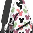 Women Sling Bag Unisex Crossbody Backpack Chest Bags Cartoon Print Sling Bags Shoulder Bag for Women Men Gym Sports Hiking Cycling Travel Casual Daypacks