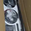 65 Inch Ceiling Fan No Light with Remote, Black Large Ceiling Fan Without Light with Quiet Reversible DC Motor, 6-Speeds, 8 Blades, Indoor/Outdoor Modern Ceiling Fans for Patios, Living Room, Garage