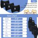 5 Pack Dog Diapers Male Reusable, Premium Belly Bands for Male Dogs, High Absorbing Pee Wraps for Doggie in Incontinence and Training, Black, XL
