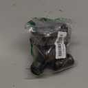 10 Pack 1 Inches x 2 Inches Black Malleable Steel Nipples Fitting, DIY Steampunk Industrial Vintage Style.