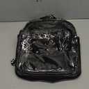 PAMANO Clear Backpack Transparent Heavy Duty Bookbag See Through Bag for College Work Travel Security, Black