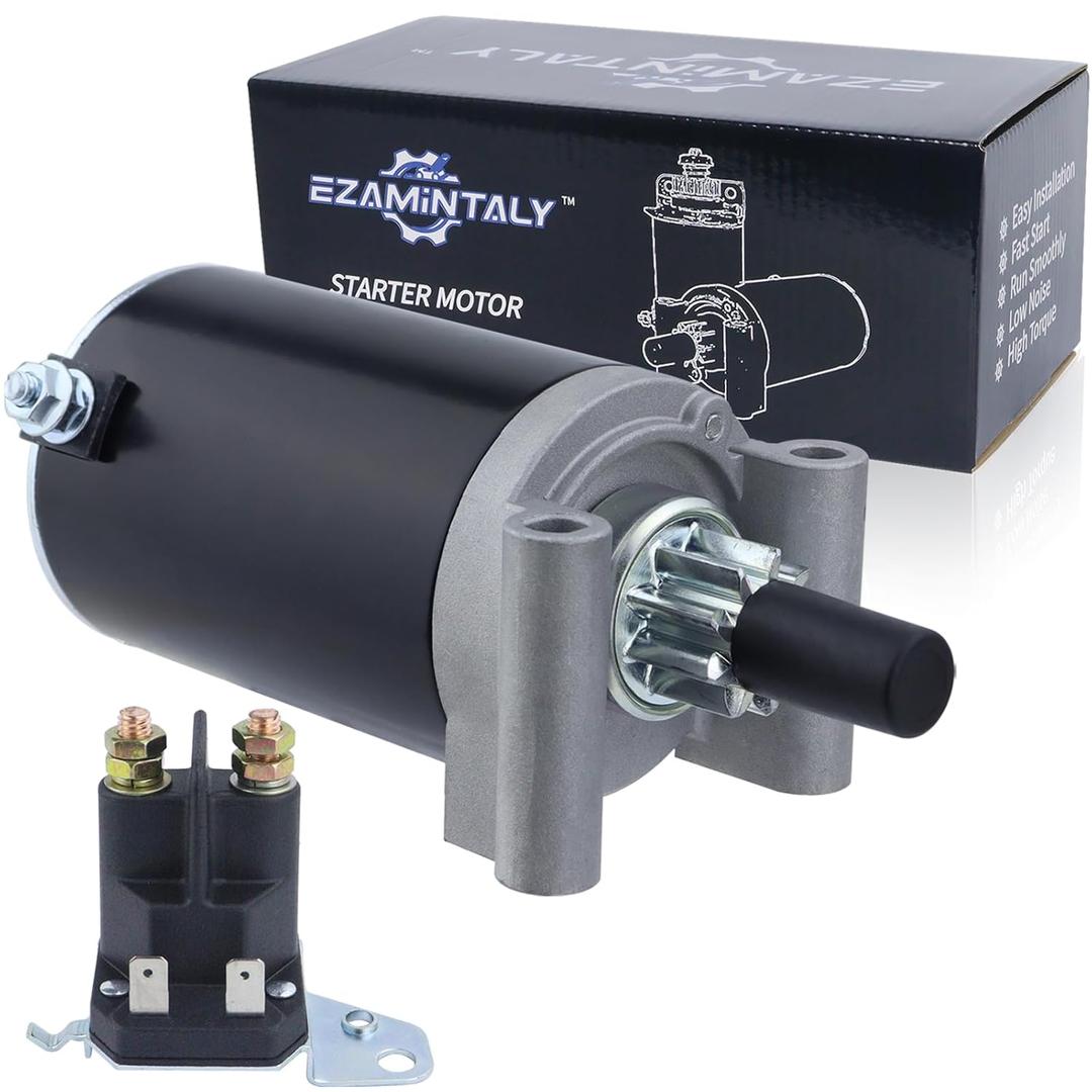 Starter Motor & Solenoid Relay for Cub Cadet RZT L42 L46 L50 L54 S42 S46 S50 S54 14-15, LTX1050 LGT1050 LGTX1050 XT1 XT2 Z-Force 14-15, 3209801 3209803 3209801S 3209808 3209810 1999-1140051