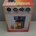 Homecraft 3-Quart Iced Coffee and Tea Maker with Filter Basket, Flavor Enhancer, Adjustable Brew Strength, Black