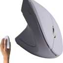 Urby Left Handed Mouse, Vertical Left Handed Ergonomic Wireless Mouse, Ideal for Lefty Users, Gaming & Office Use, Compatible with Windows/macOS/iPadOS. White