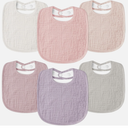 Susurration Muslin Baby Drool Bibs 6Pack Soft Square Adjustable Baby Bandana Bibs for Unisex Girls & Boys